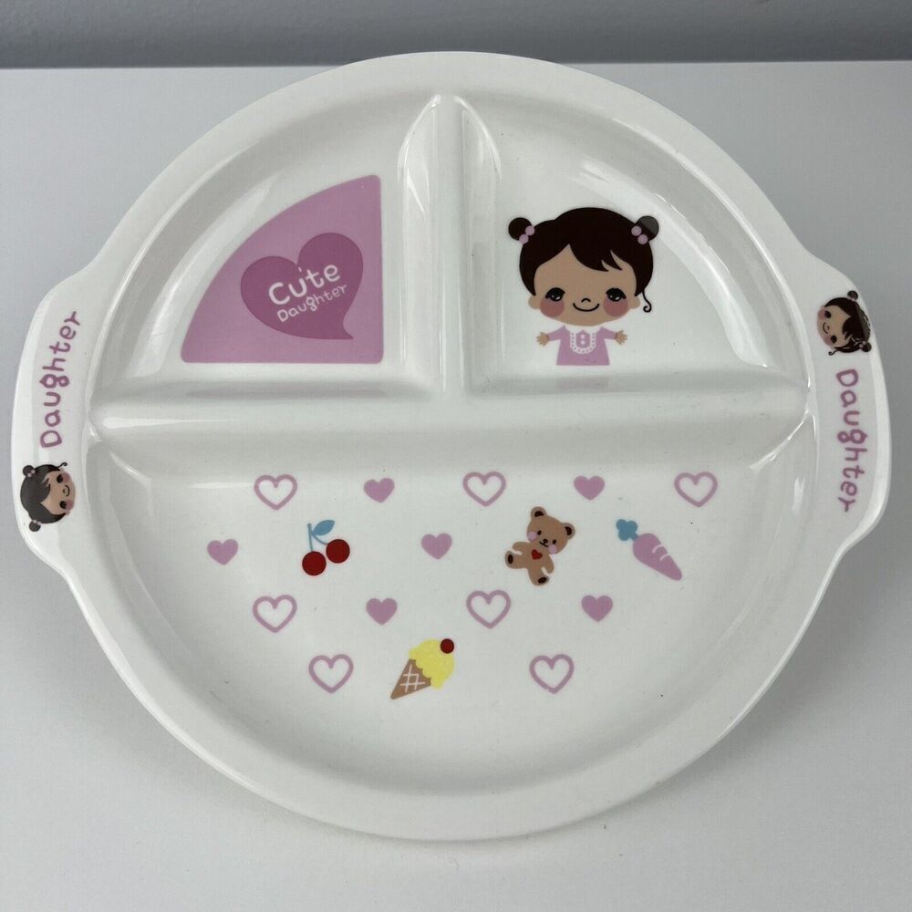 Cloverleaf Designed by England Ultra Bone China Eco Friendly Toddler Girl Plate